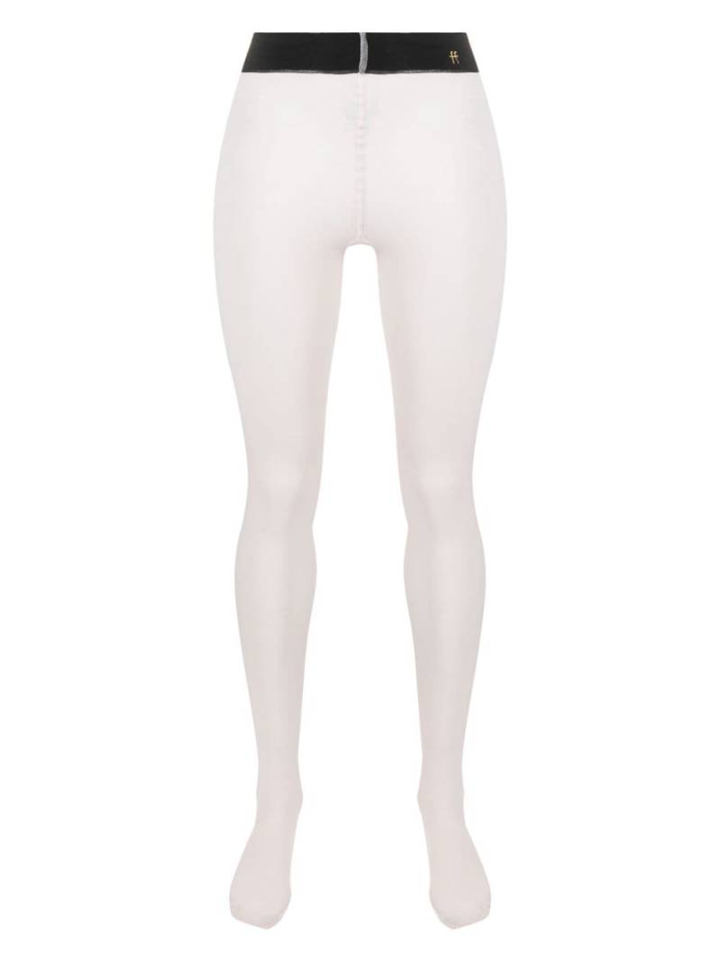 Forte Forte logo-embroidered high-waist tights - Pink von Forte Forte