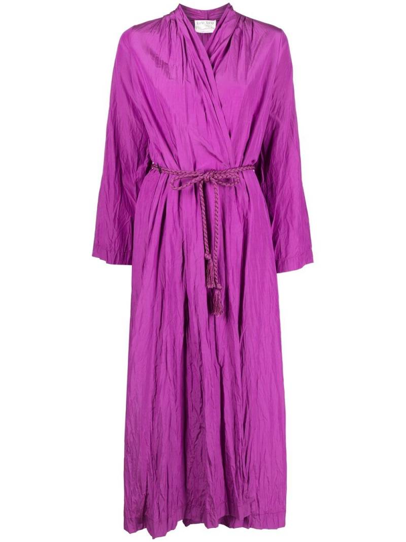 Forte Forte long-sleeve belted coat - Purple von Forte Forte