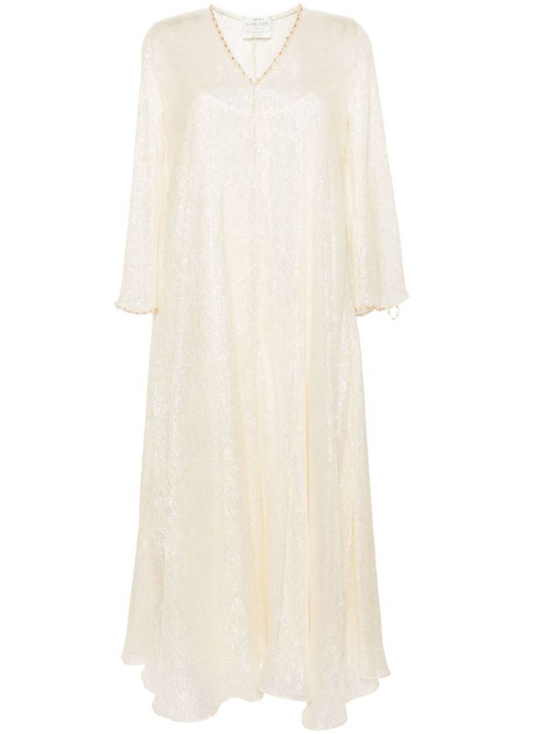 Forte Forte lurex kaftan maxi dress - Neutrals von Forte Forte