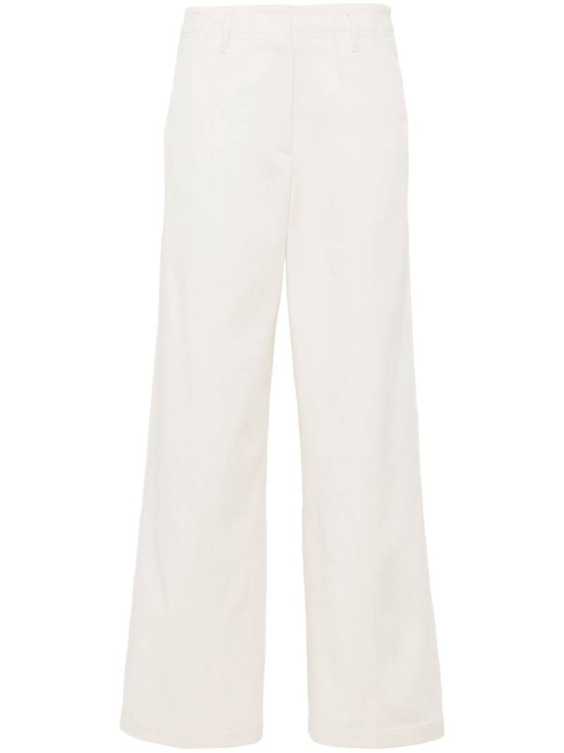 Forte Forte mid-rise straight-leg trousers - White von Forte Forte