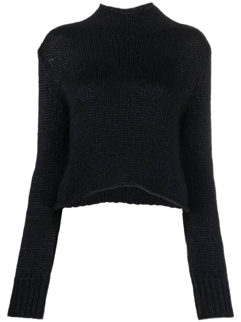 Forte Forte mock-neck cropped jumper - Black von Forte Forte