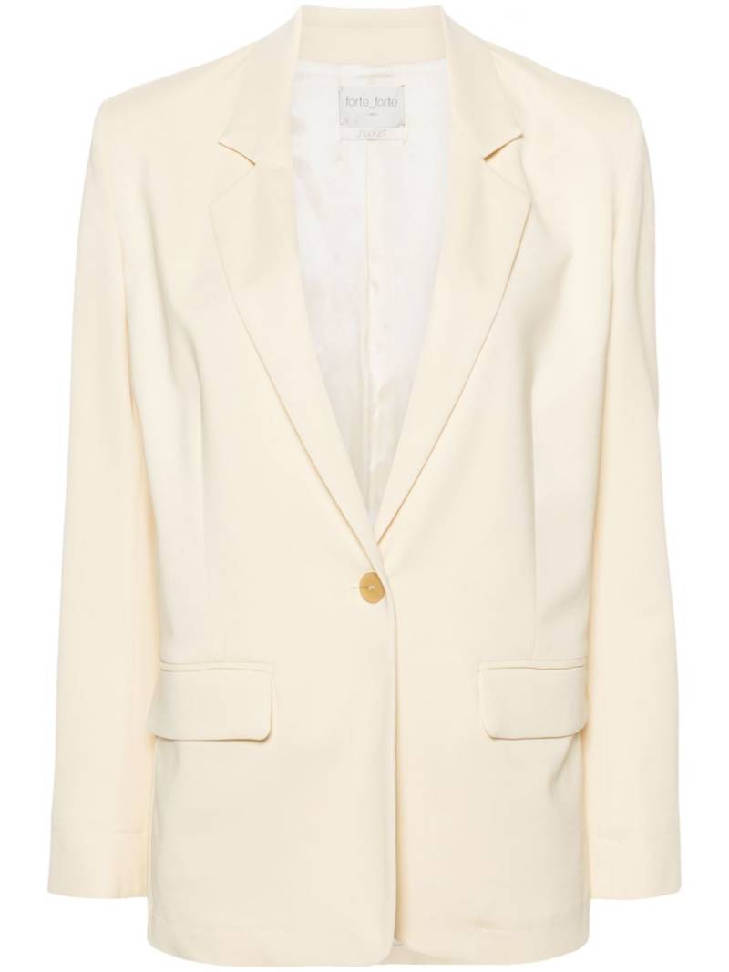 Forte Forte notched-lapels single-breasted blazer - Neutrals von Forte Forte