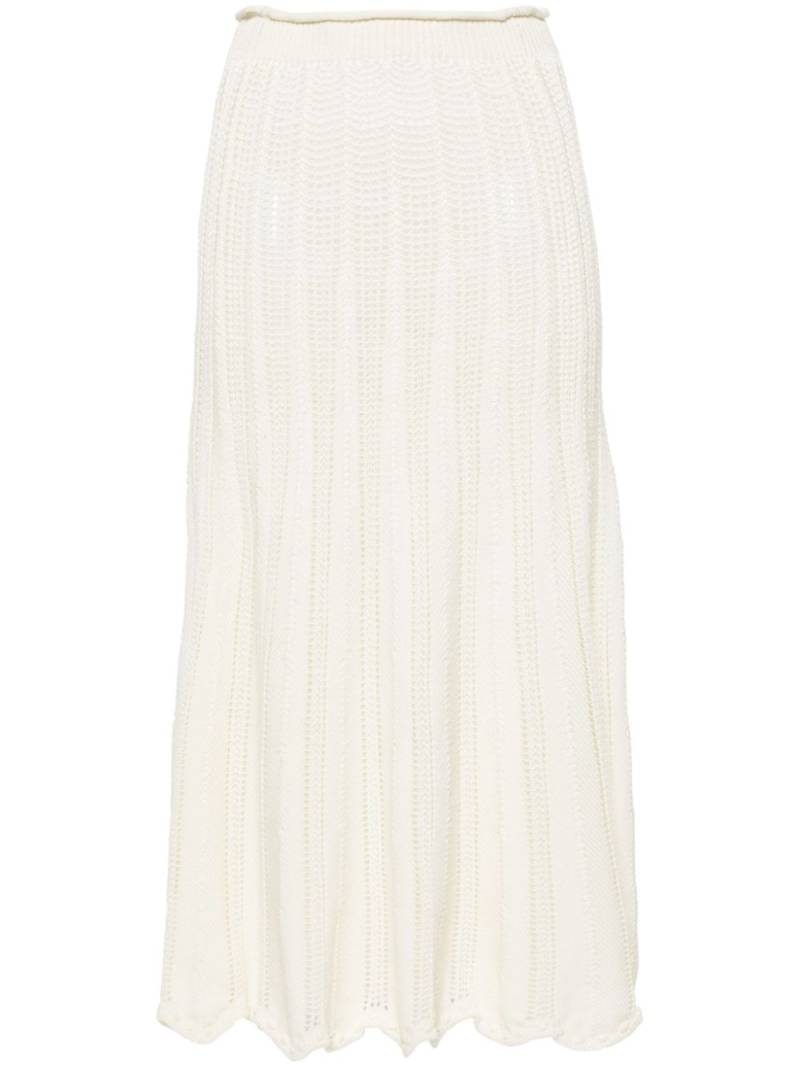 Forte Forte open-knit cotton skirt - White von Forte Forte