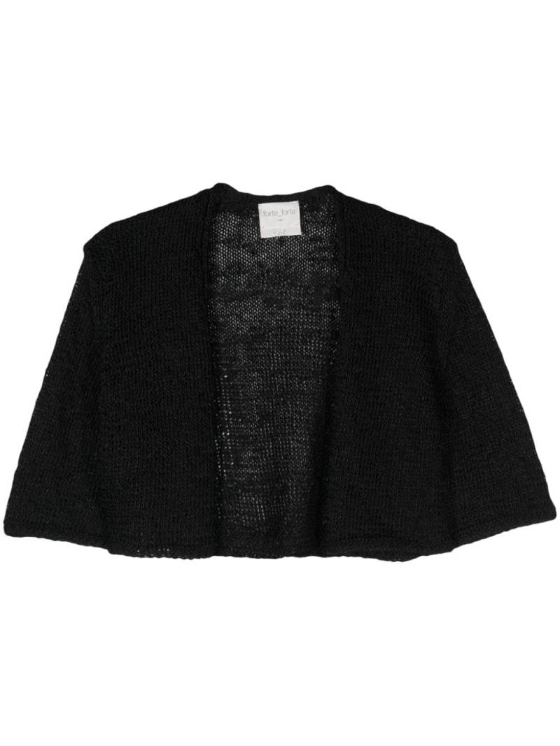 Forte Forte open-knit cropped cardigan - Black von Forte Forte