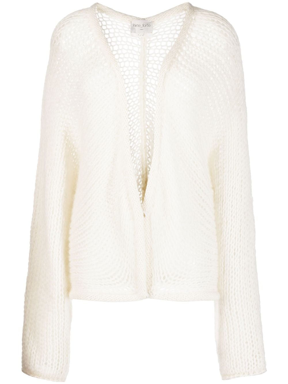 Forte Forte open-knit mohair-blend cardigan - Neutrals von Forte Forte