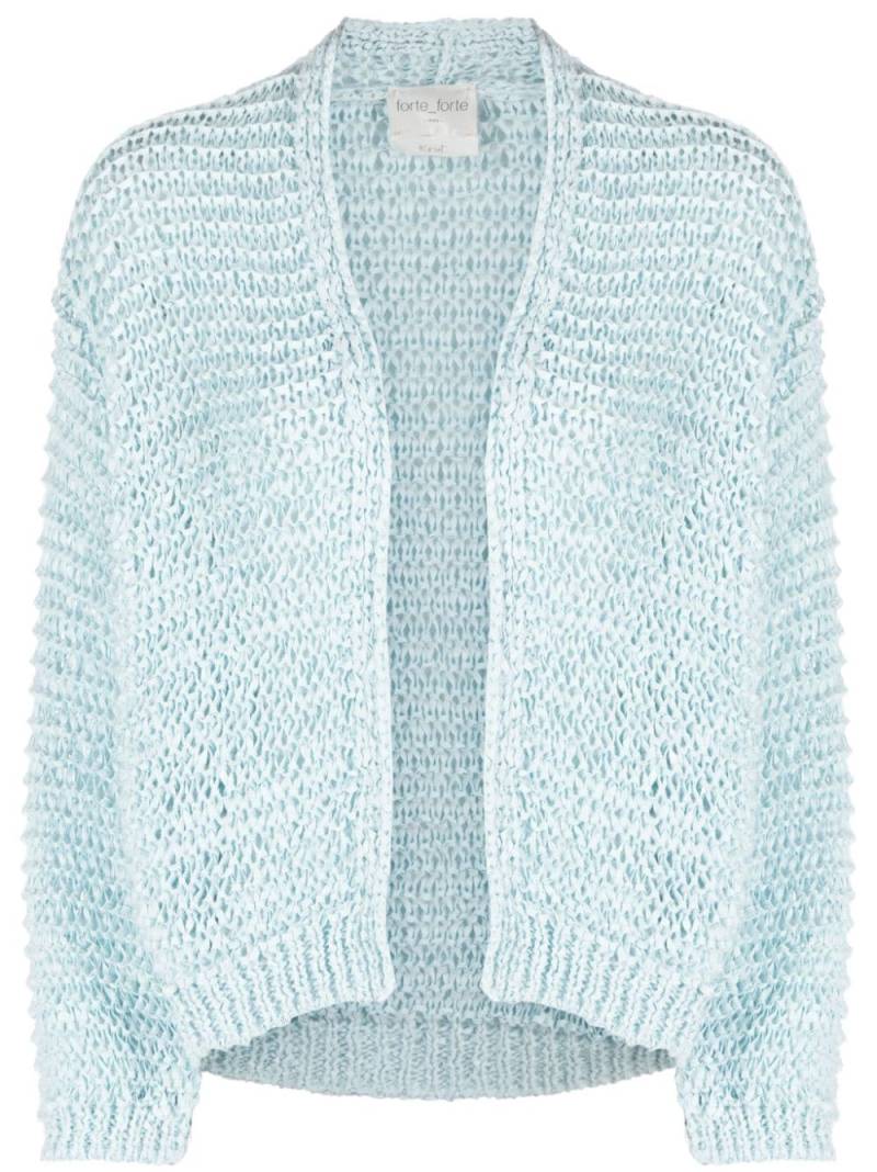 Forte Forte open-knit open front cardigan - Blue von Forte Forte