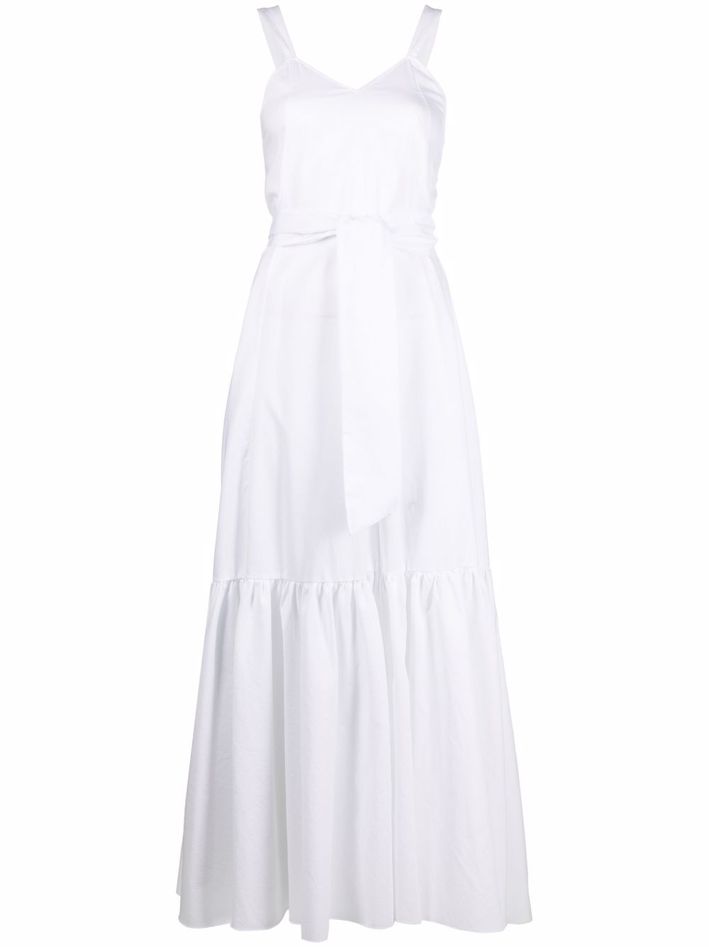 Forte Forte panelled tied-waist dress - White von Forte Forte