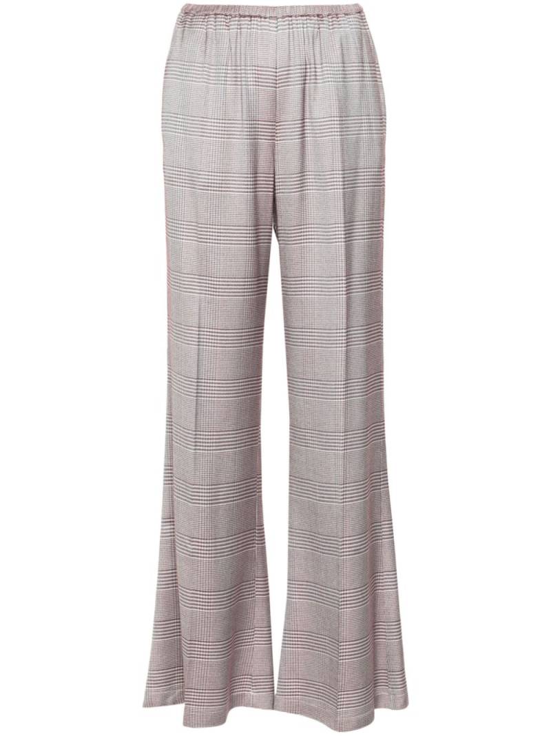 Forte Forte plaid-check flared trousers - Pink von Forte Forte