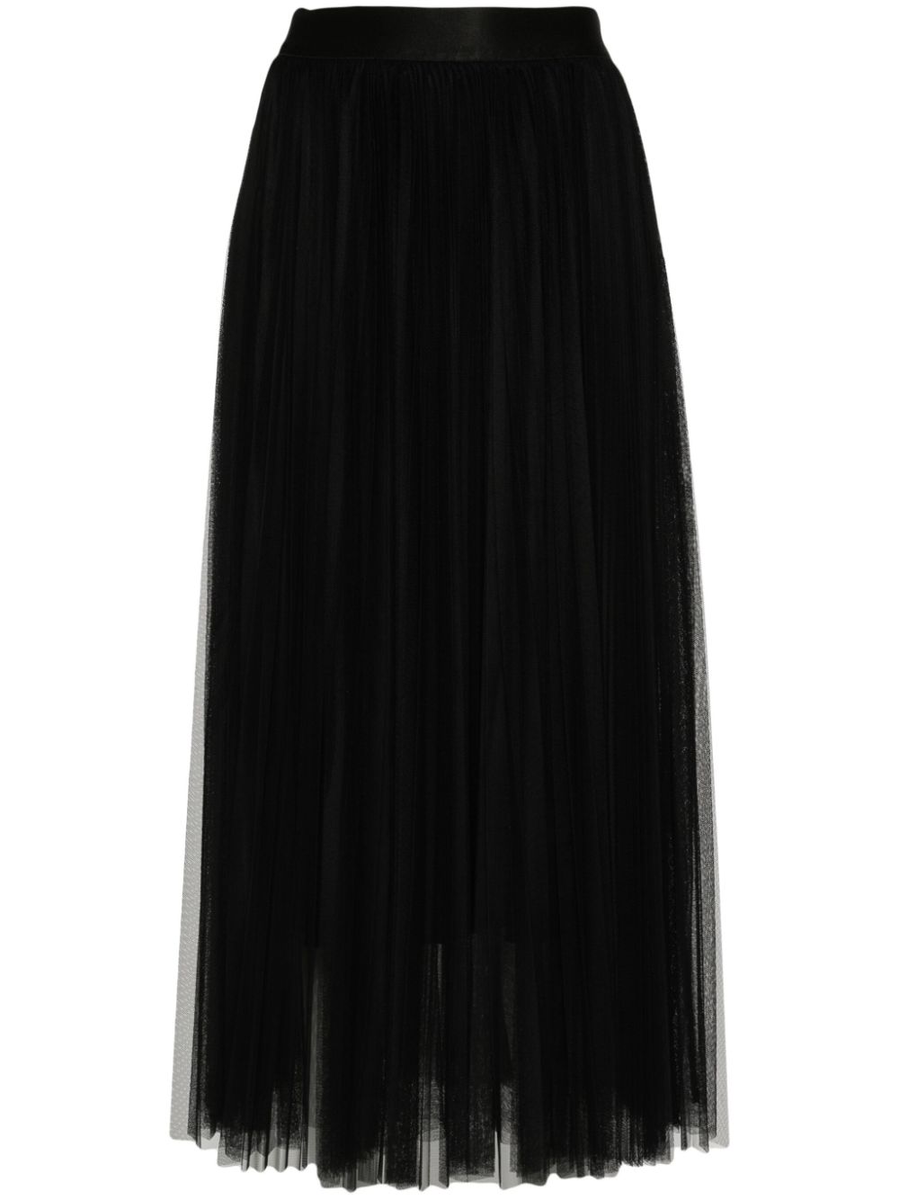 Forte Forte pleated tulle midi skirt - Black von Forte Forte