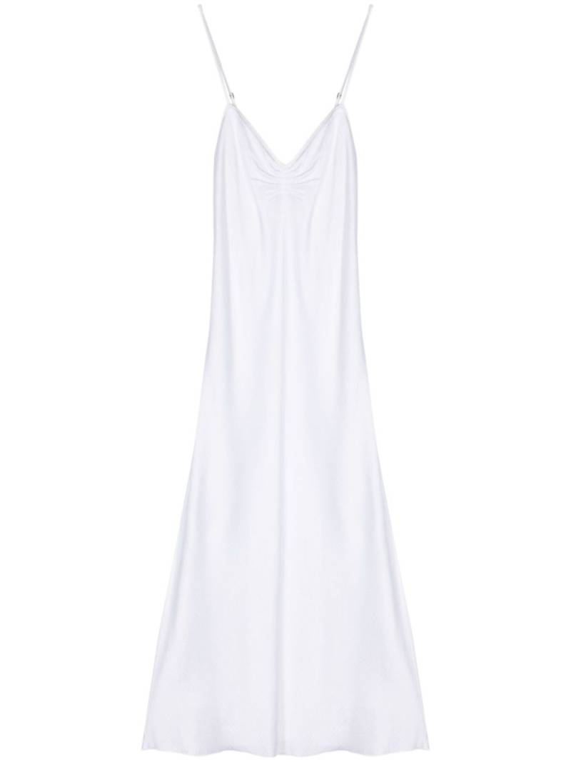 Forte Forte plissé satin midi dress - White von Forte Forte