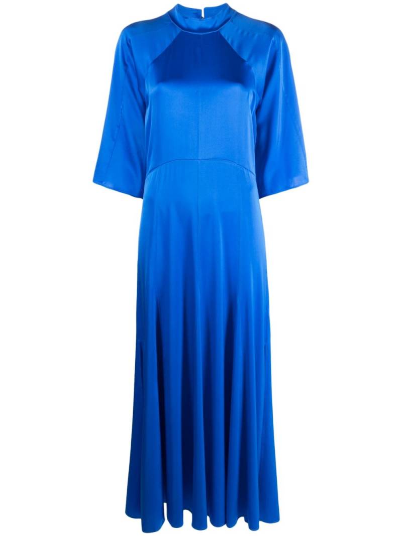 Forte Forte raglan-sleeved silk dress - Blue von Forte Forte