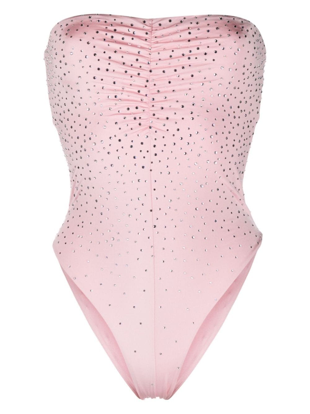 Forte Forte rhinestone-embellished strapless swimsuit - Pink von Forte Forte