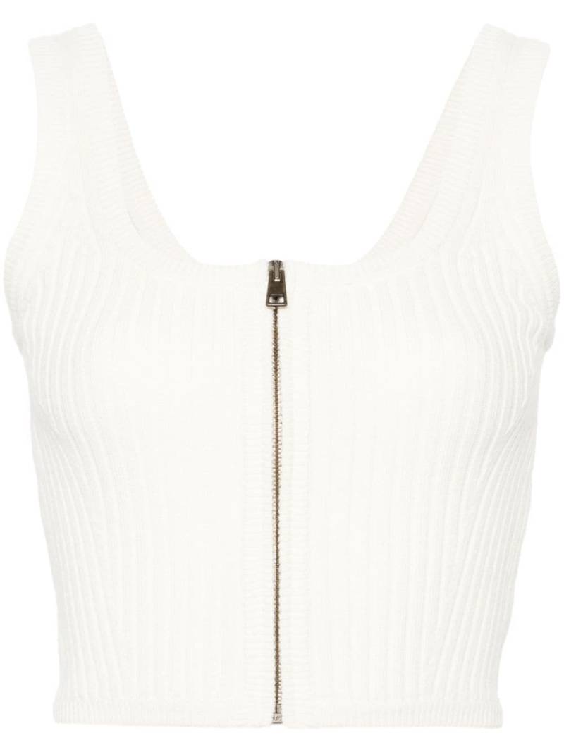 Forte Forte ribbed-knit cropped top - Neutrals von Forte Forte