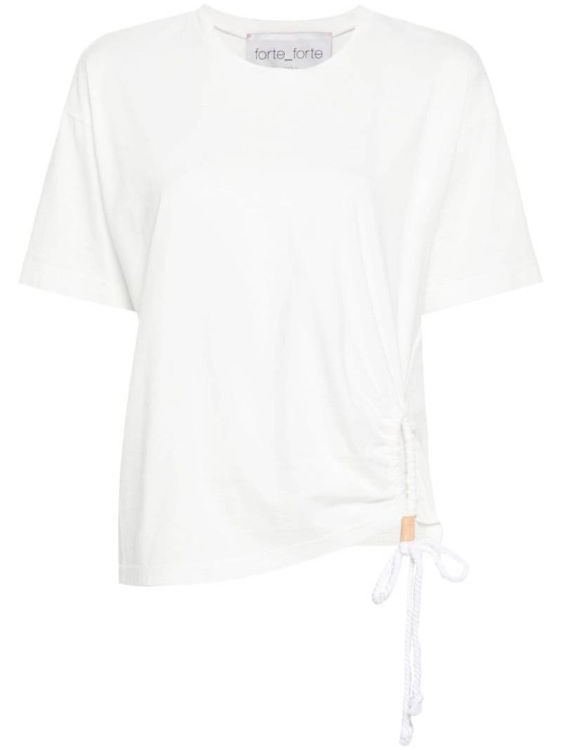 Forte Forte ruched detail cotton T-shirt - White von Forte Forte