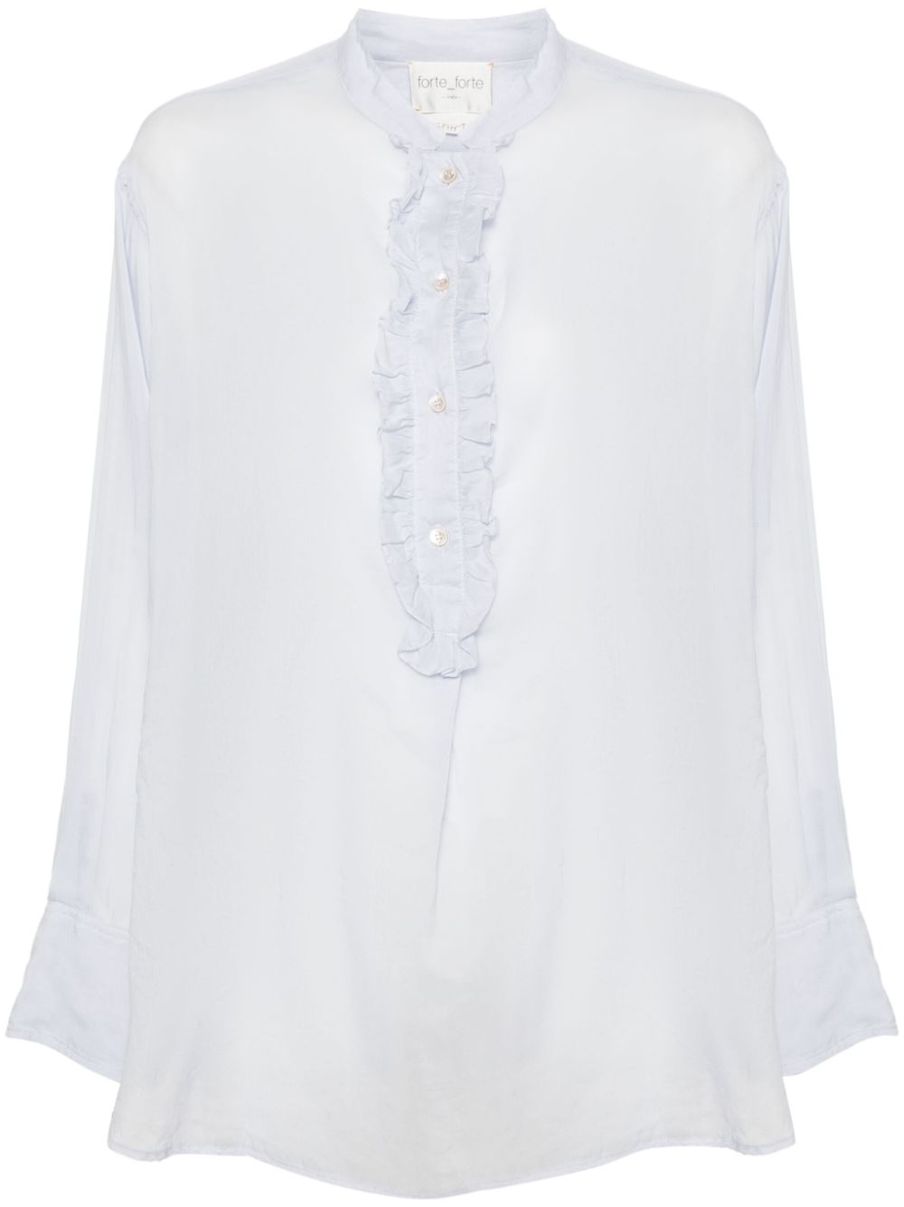 Forte Forte ruffled long-sleeve blouse - Blue von Forte Forte