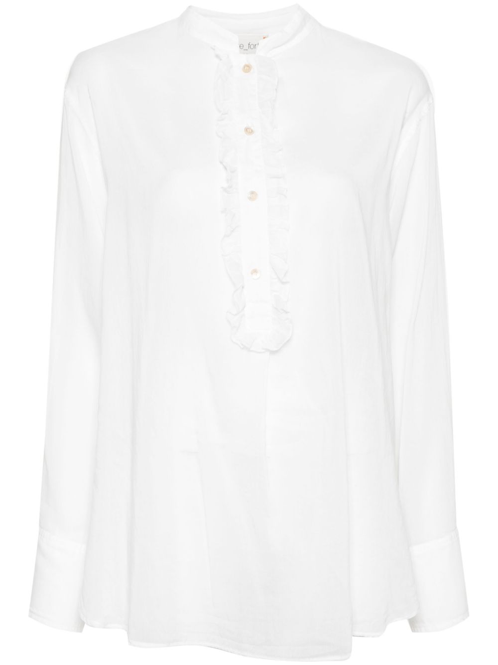 Forte Forte ruffled long-sleeve blouse - White von Forte Forte