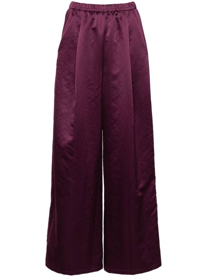 Forte Forte satin palazzo pants - Purple von Forte Forte