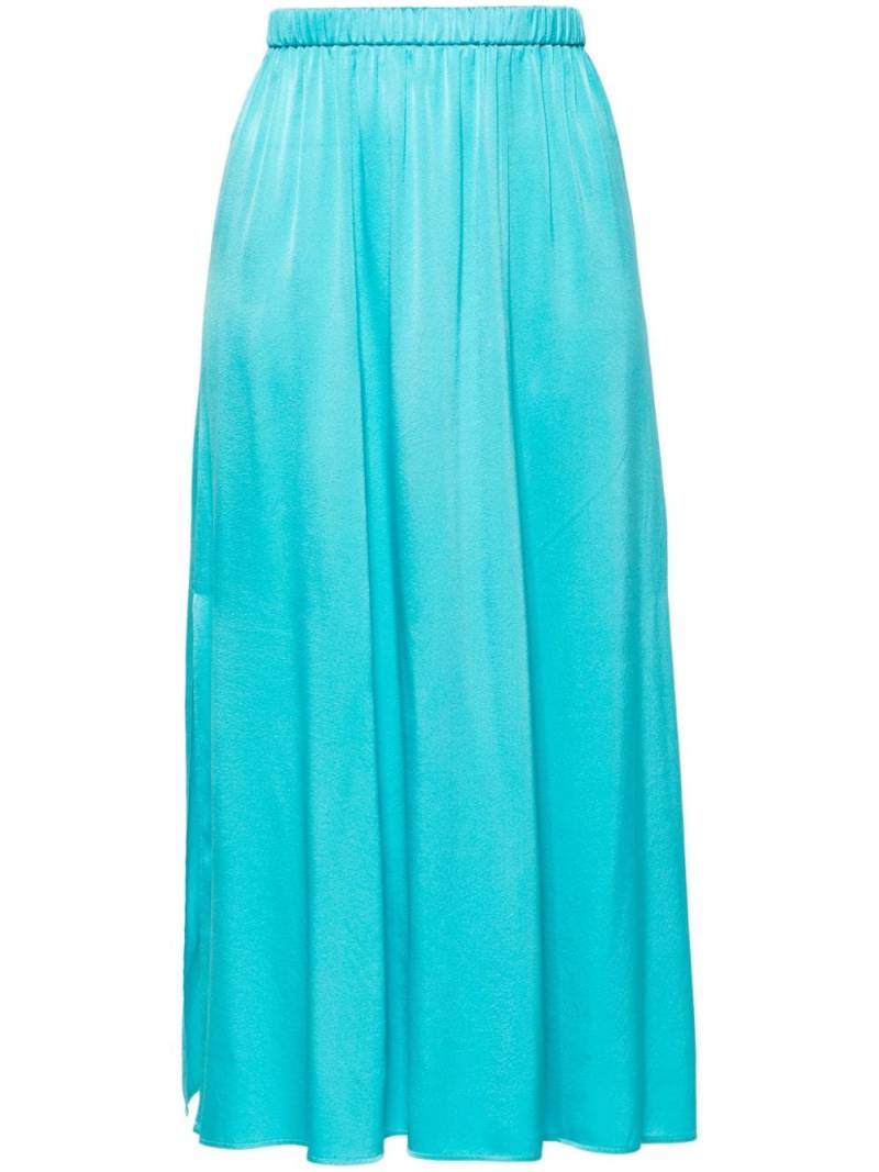 Forte Forte satin silk midi skirt - Blue von Forte Forte