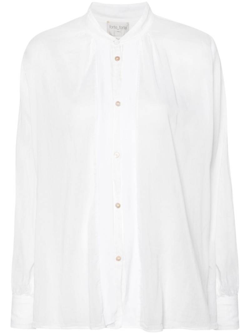 Forte Forte sheer cotton-blend shirt - White von Forte Forte