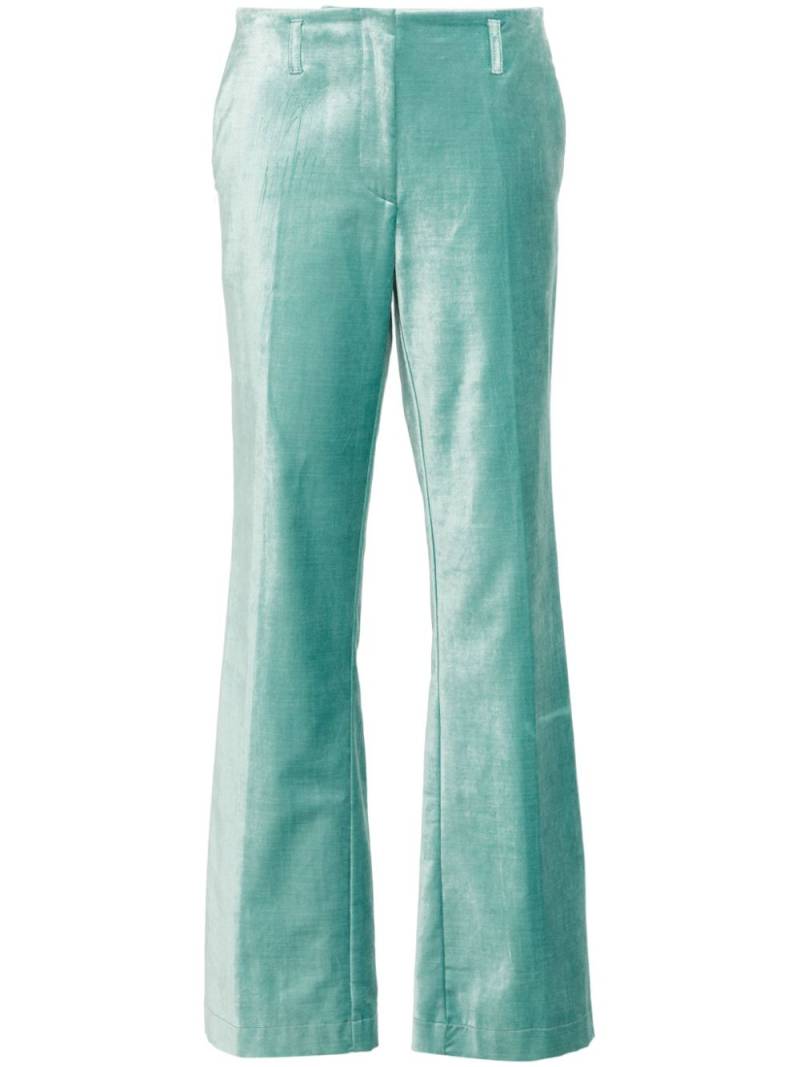 Forte Forte straight-leg velour trousers - Blue von Forte Forte