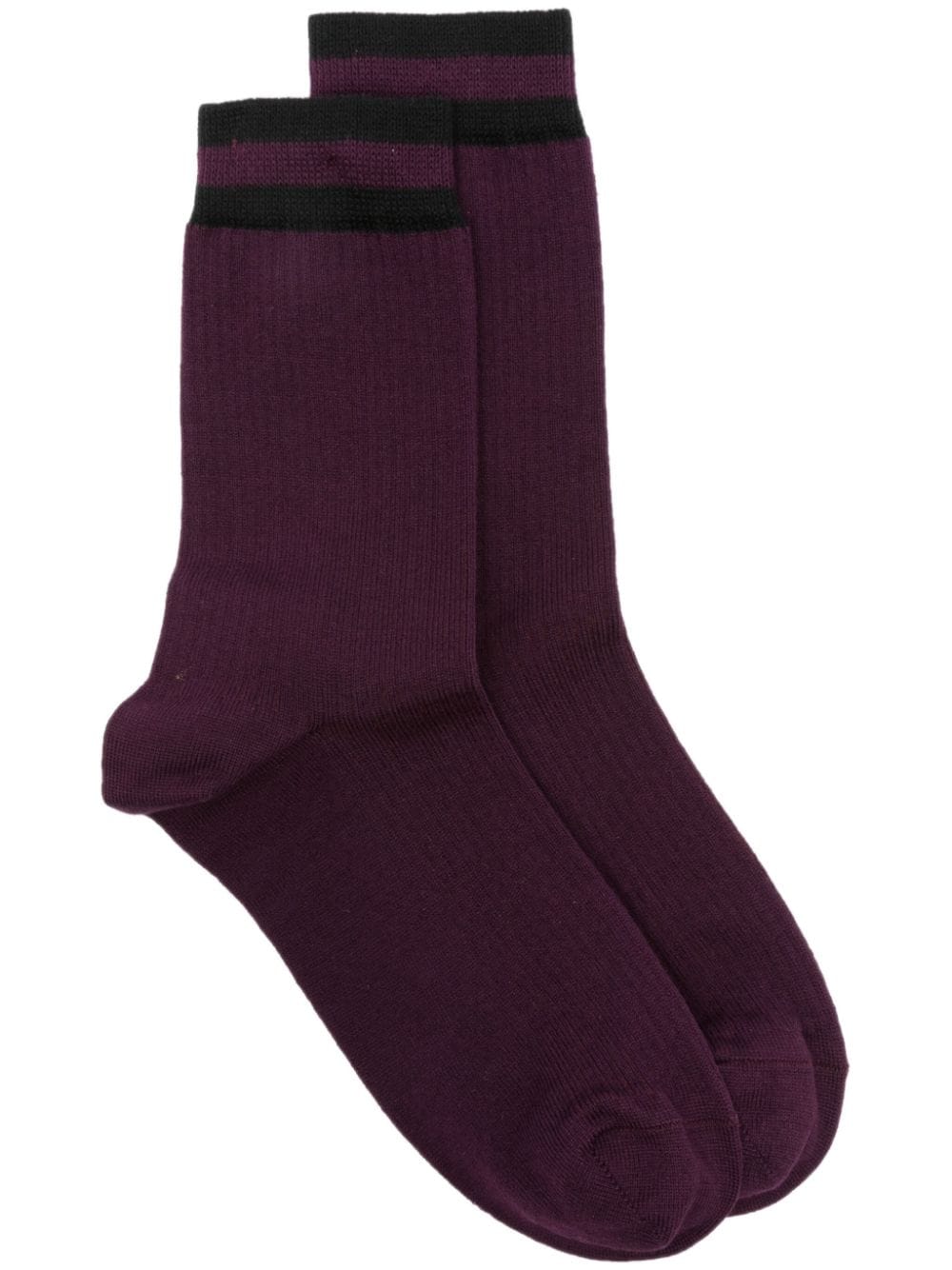 Forte Forte striped cotton socks - Purple von Forte Forte