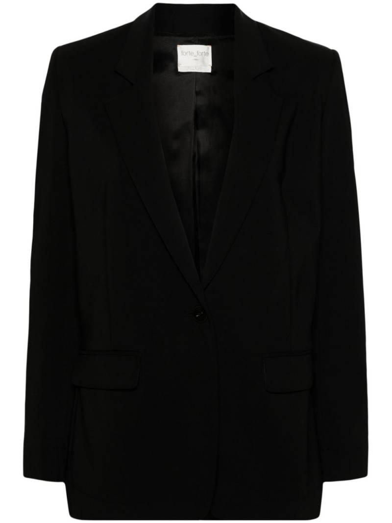 Forte Forte tailored single-breasted blazer - Black von Forte Forte