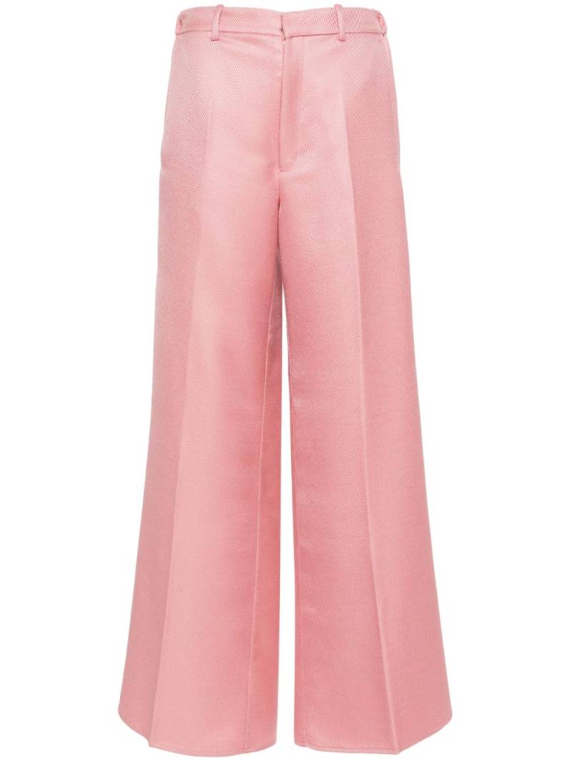 Forte Forte twill wide-leg trousers - Pink von Forte Forte