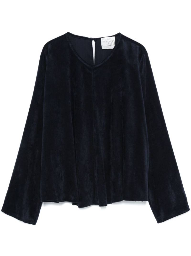 Forte Forte velvet blouse - Blue von Forte Forte