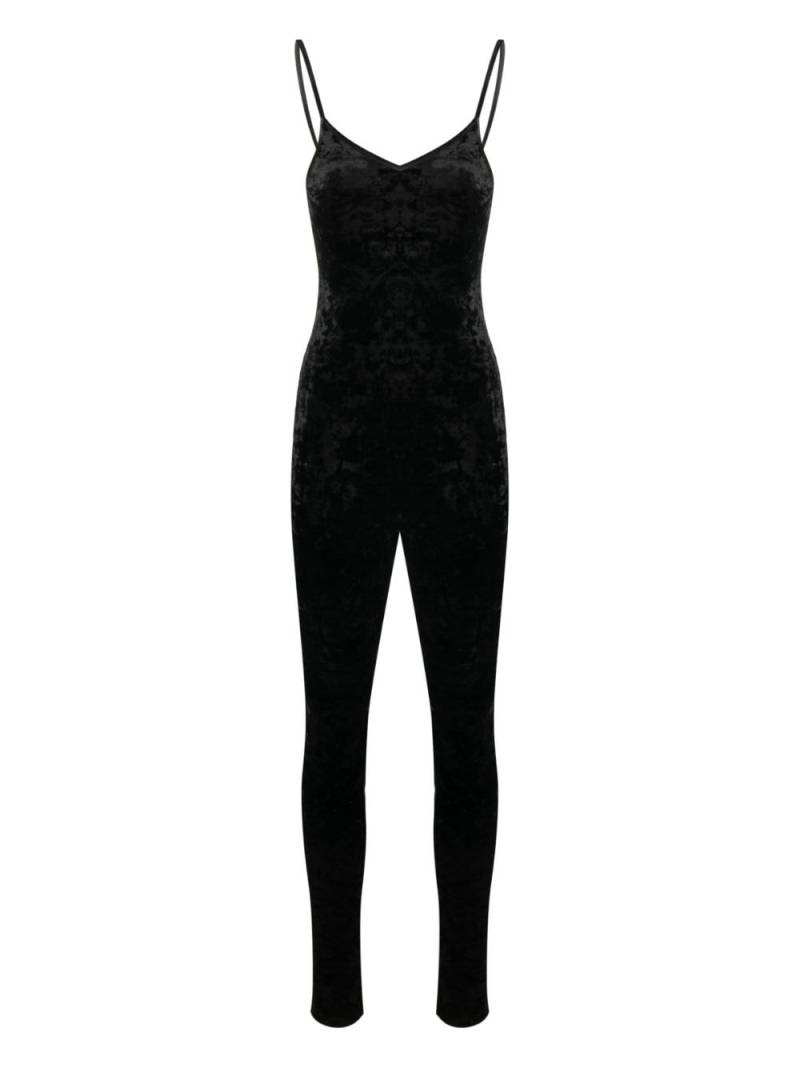 Forte Forte velvet-effect spaghetti-strap jumpsuit - Black von Forte Forte