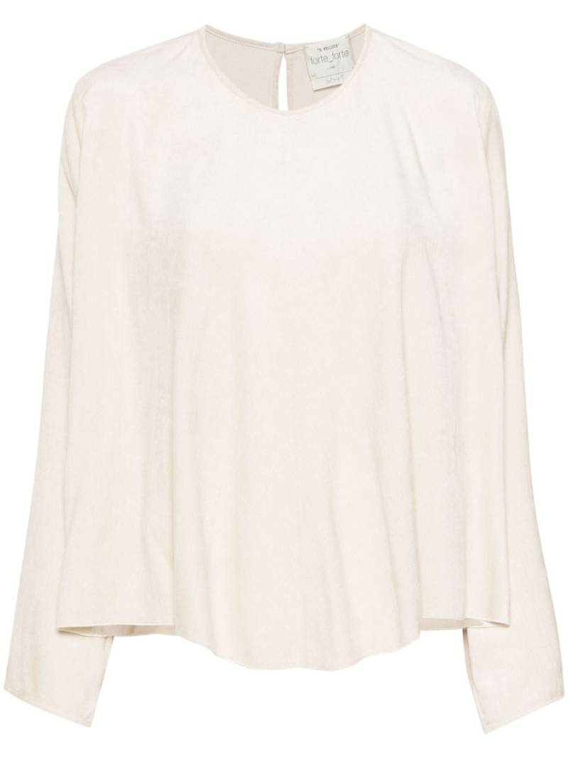 Forte Forte velvet longsleeved top - Neutrals von Forte Forte