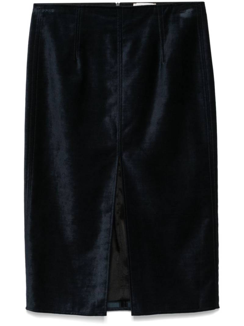 Forte Forte velvet midi skirt - Blue von Forte Forte