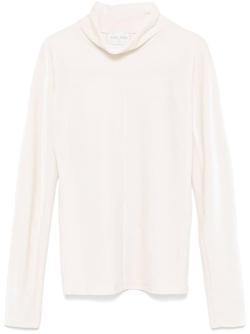 Forte Forte velvet mock-neck top - Neutrals von Forte Forte