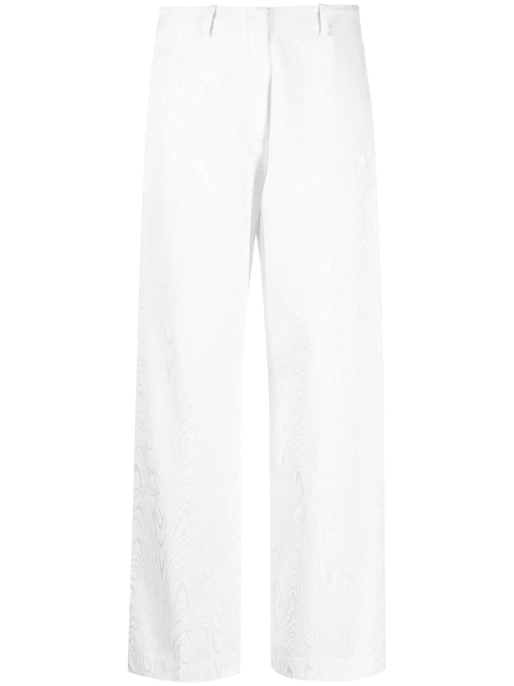 Forte Forte wide-leg jacquard trousers - White von Forte Forte