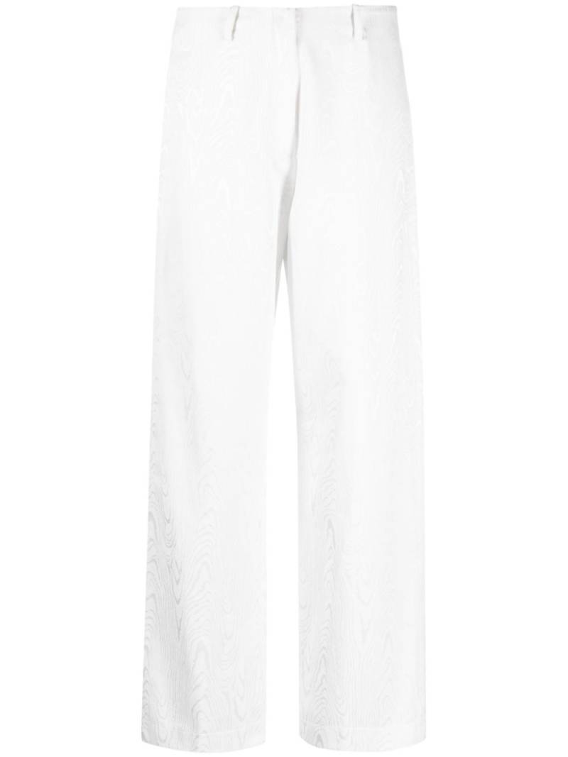 Forte Forte wide-leg jacquard trousers - White von Forte Forte