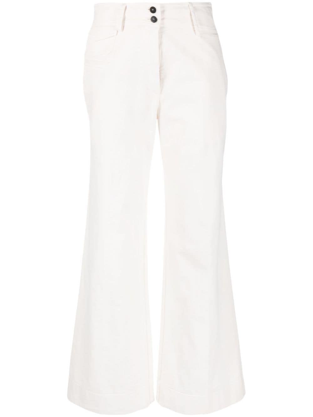 Forte Forte wide-leg mid-rise trousers - Neutrals von Forte Forte