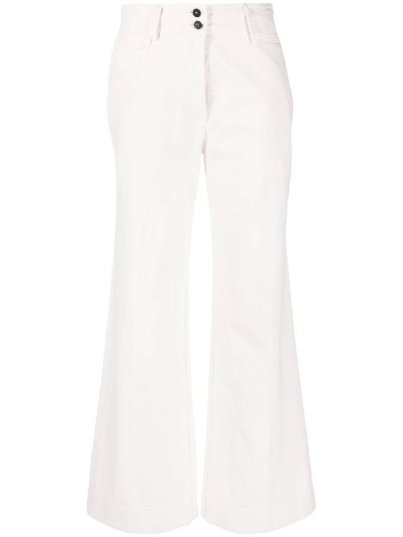 Forte Forte wide-leg mid-rise trousers - Neutrals von Forte Forte