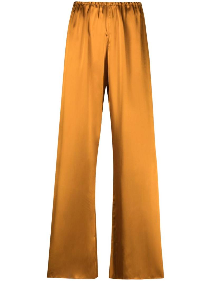 Forte Forte wide-leg satin-finish trousers - Orange von Forte Forte