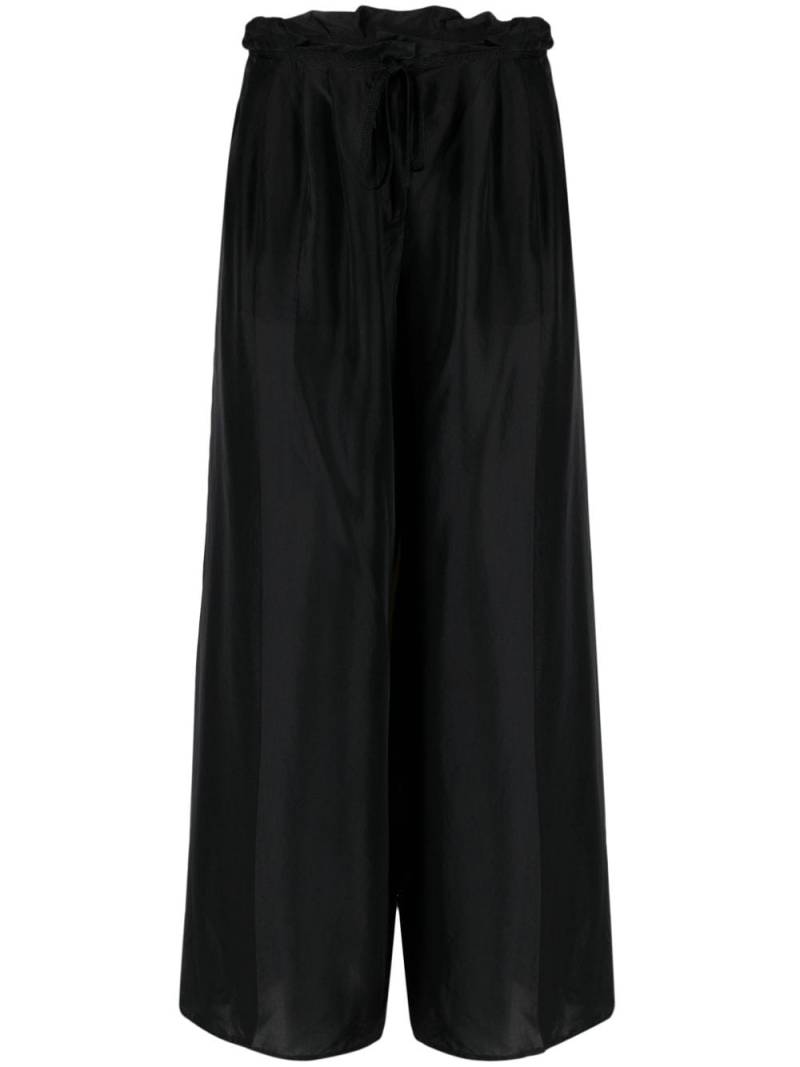 Forte Forte wide-leg silk trousers - Black von Forte Forte