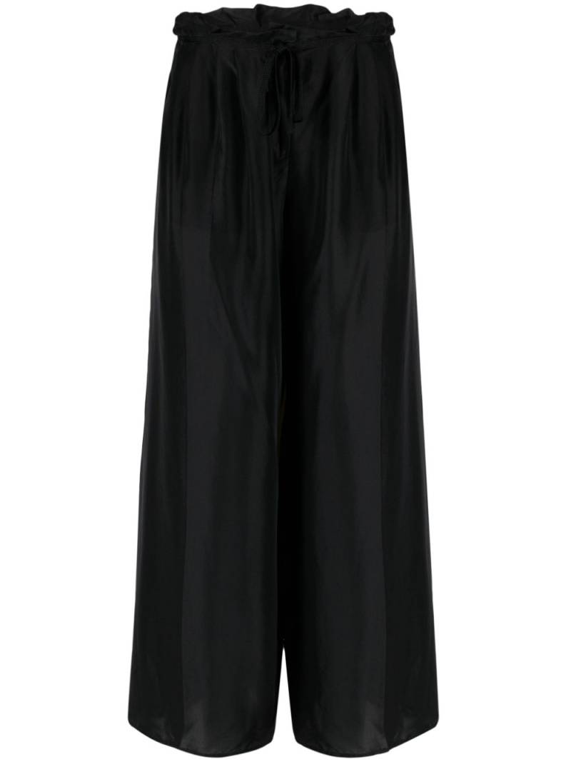 Forte Forte wide-leg silk trousers - Black von Forte Forte