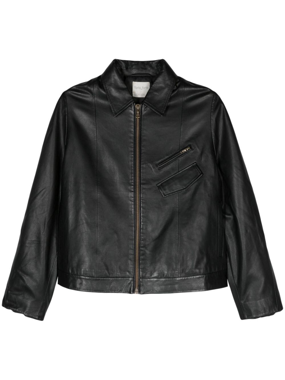 Forte Forte zip-up leather jacket - Black von Forte Forte