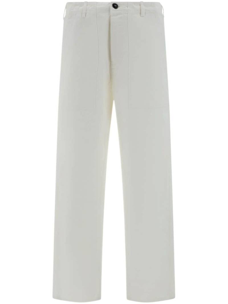 Fortela cotton straight-leg trousers - White von Fortela