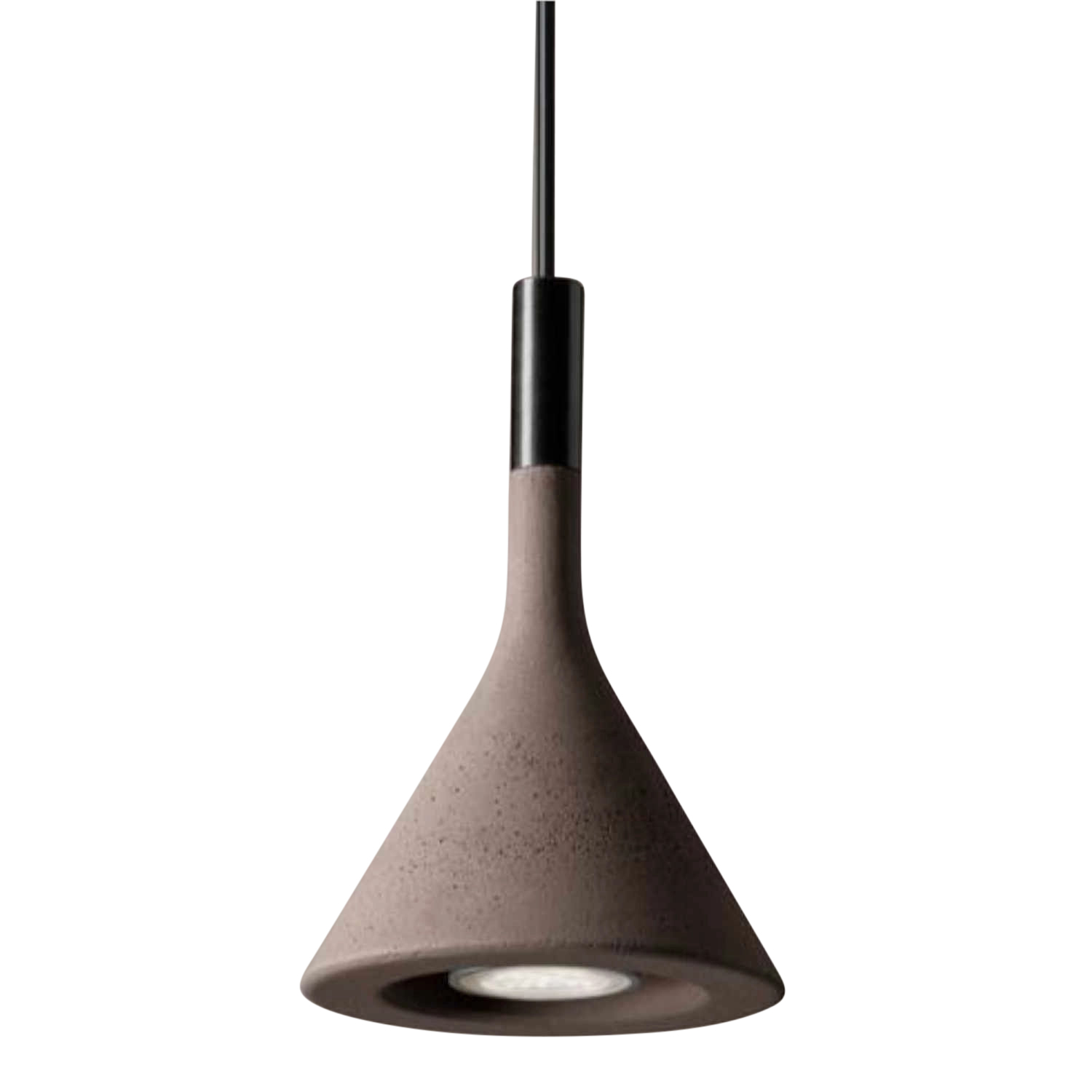 Aplomb mini Hängeleuchte, Farbe braun (marrone) von Foscarini