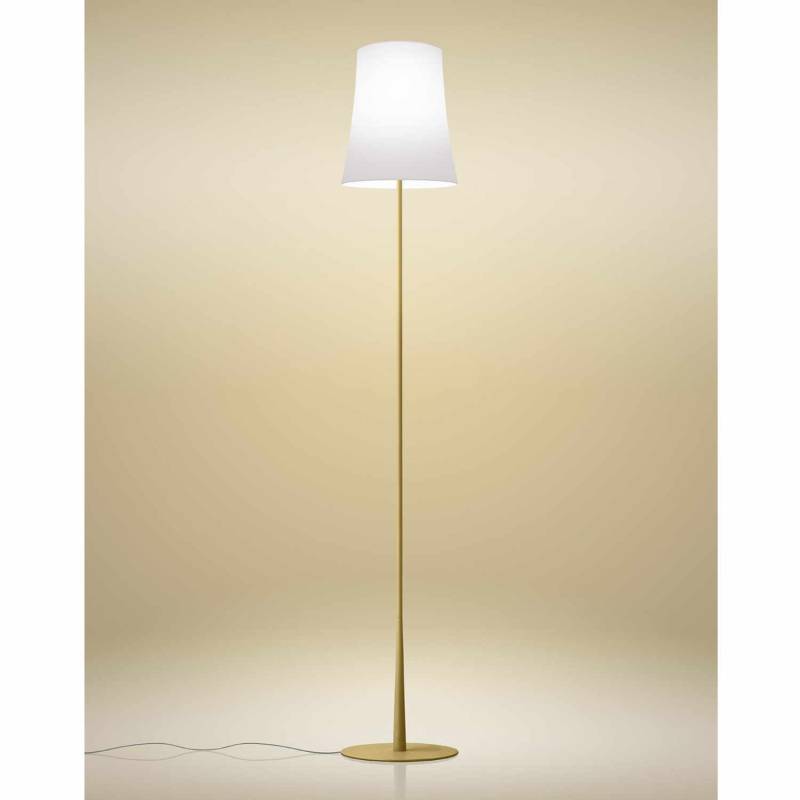 Birdie Easy Stehleuchte, Farbe sandgelb (giallo sabbia) von Foscarini