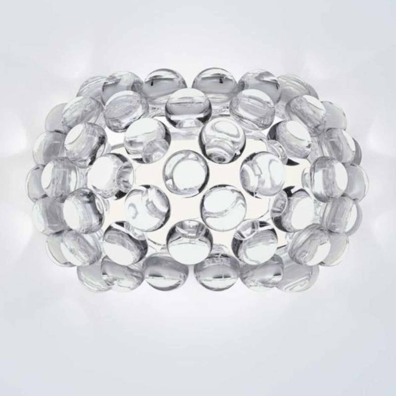 Caboche Plus piccola Wandleuchte, Farbe transparent von Foscarini