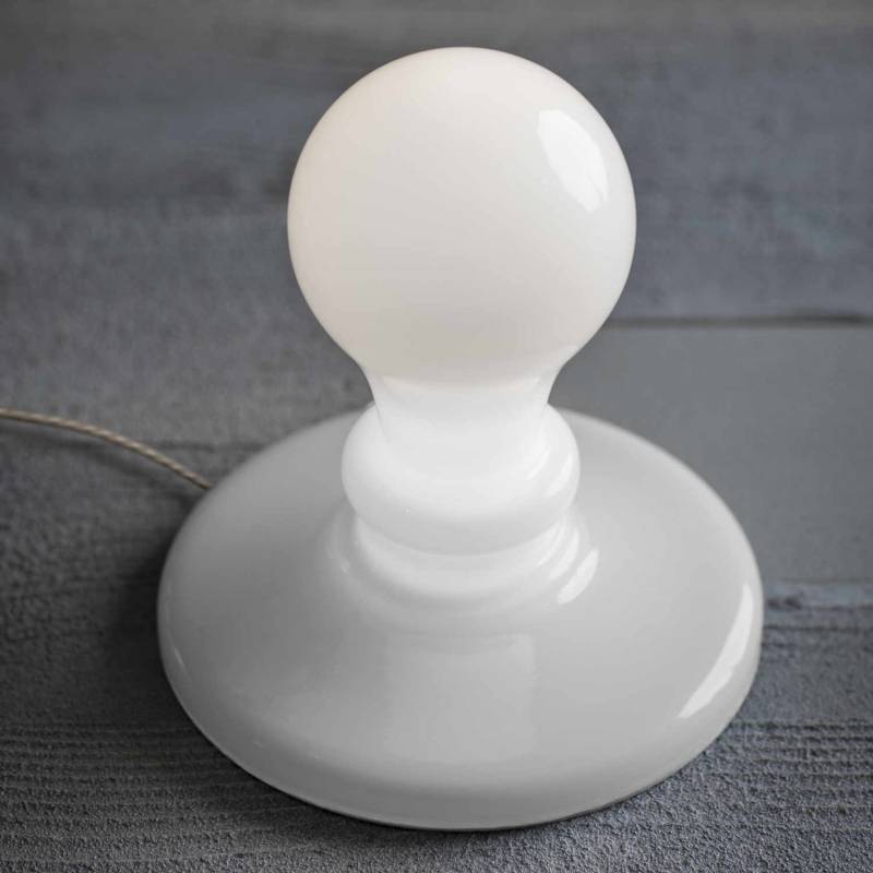 Light Bulb LED Tischleuchte, Farbe weiss von Foscarini