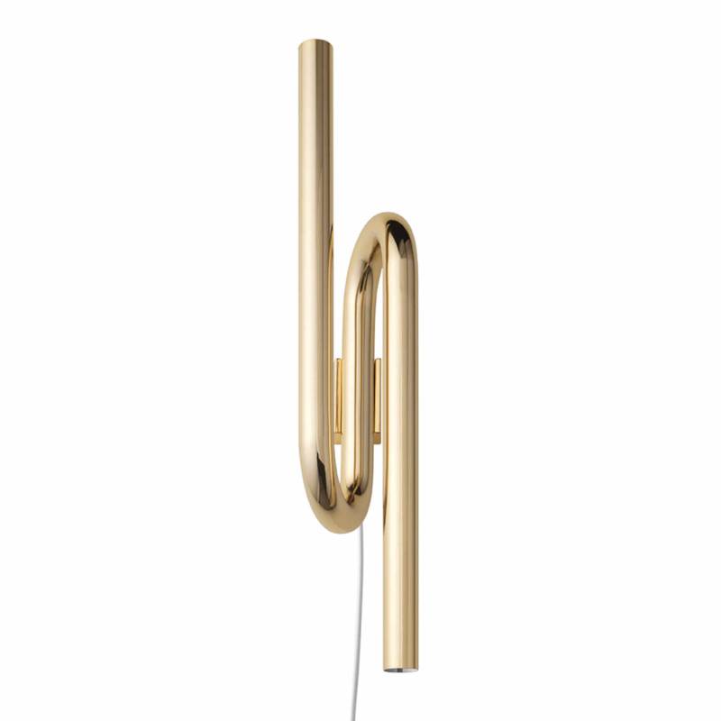 Tobia LED Wandleuchte, Stecker mit, Farbe gold von Foscarini