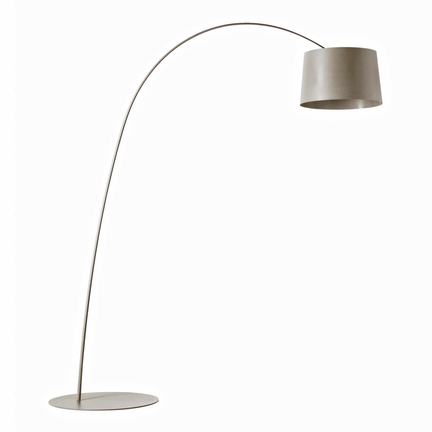 Twice as Twiggy Bogenleuchte, Farbe graubeige von Foscarini