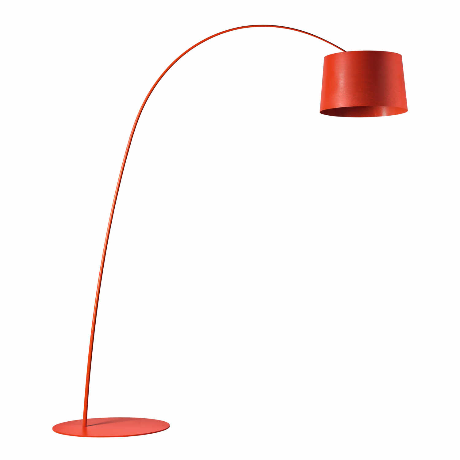 Twice as Twiggy Bogenleuchte, Farbe karminrot von Foscarini