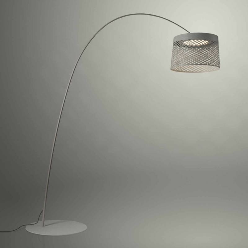 Twiggy Grid Outdoor LED Bogenleuchte, Farbe graubeige von Foscarini