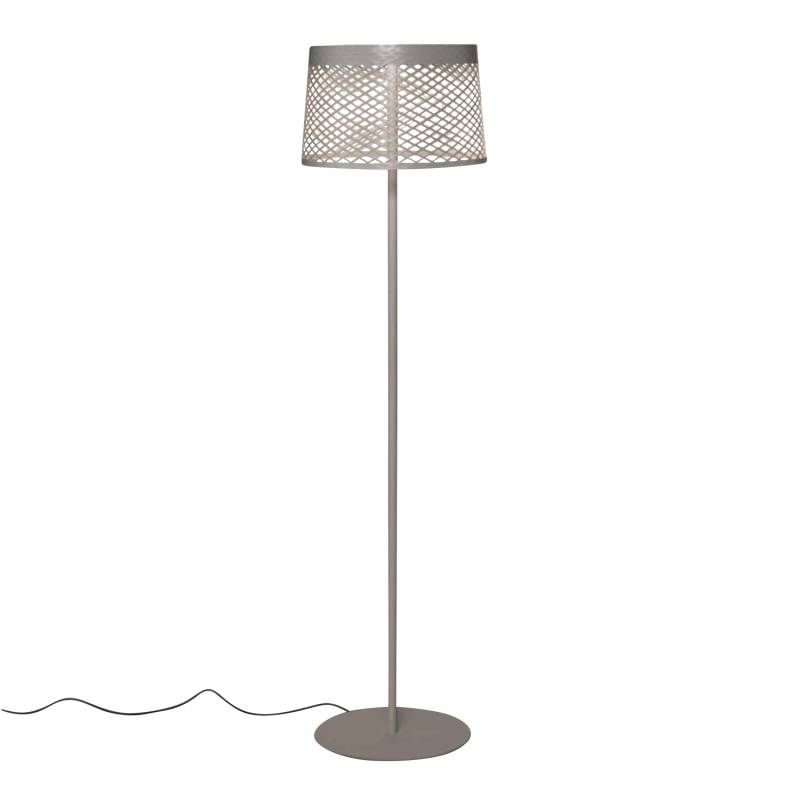 Twiggy Grid lettura Outdoor LED Stehleuchte, Farbe graubeige von Foscarini